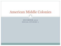 American Colonies