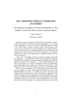 AN UNEXPECTEDLY CHANGED JOURNEY