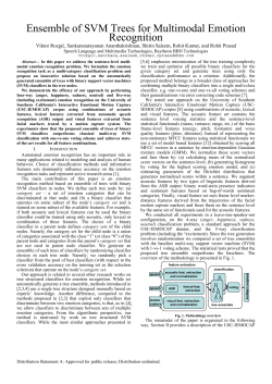 Ensemble of SVM Trees for Multimodal Emotion Recognition
