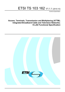 ETSI TS 103 162