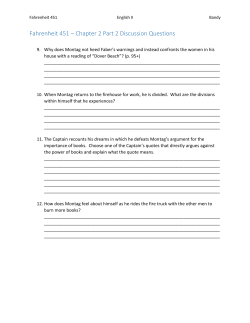 Fahrenheit 451 &ndash; Chapter 2 Part 2 Discussion Questions