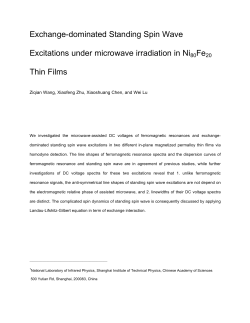Exchange-dominated Standing Spin Wave