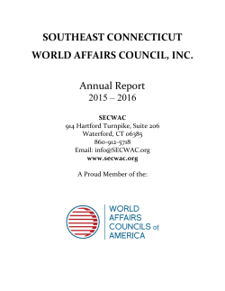 SOUTHEAST CONNECTICUT WORLD AFFAIRS