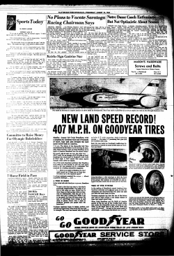 NEW LAND SPEED RECORD! 407 MPH ON GOODYEAR TIRES 7