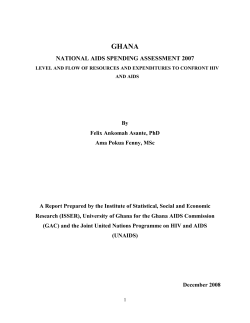 Ghana National AIDS Spending Assessment 2007