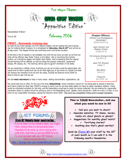 “Apparition Edition” - Indiana Ghost Trackers