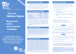 Know Your Welfare Rights What you need to know when you