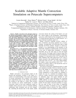 Scalable Adaptive Mantle Convection Simulation on Petascale