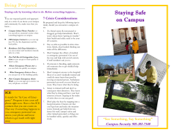 Staying Safe On Campus Brochure.