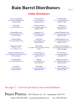 Rain Barrel Distributors