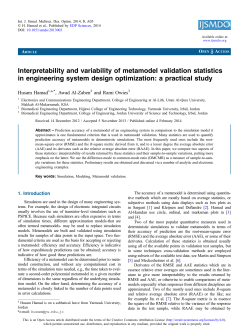 Interpretability and variability of metamodel validation statistics in