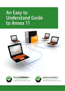An Easy to Understand Guide to Annex 11