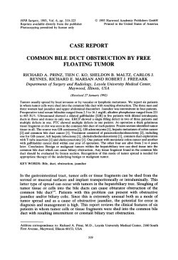 case report common bile duct obstruction by free floating