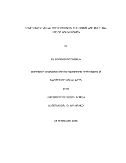 CONFORMITY: VISUAL REFLECTION ON THE SOCIAL AND