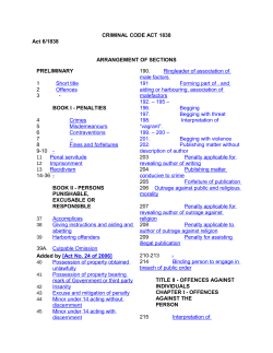 criminal code act 1838