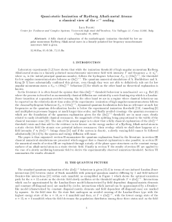 Quasi-static Ionization of Rydberg Alkali