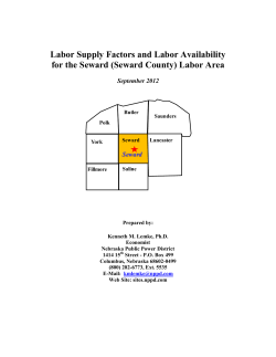 Labor Supply Factors and Labor Availability for the Seward (Seward