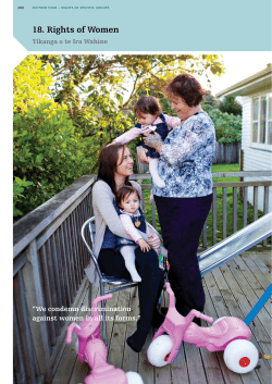 The Rights of women &ndash; Tikanga o te ira wahine