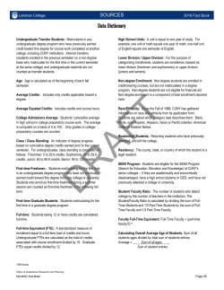 SOURCES Data Dictionary