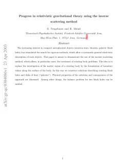 Progress in relativistic gravitational theory using the inverse