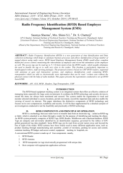 Radio Frequency Identification (RFID) Based Employee