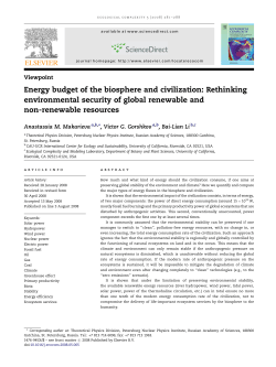 Energy budget of the biosphere and civilization