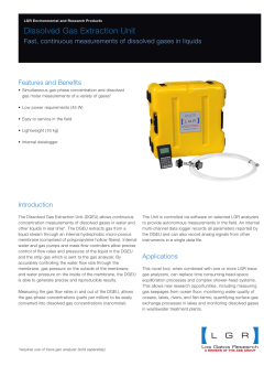 Dissolved Gas Extraction System