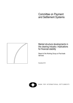 Market structure developments in the clearing industry