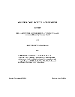 Group Homes - Executive Council - Government of Newfoundland