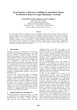 From Sentence to Discourse: Building an Annotation Scheme for