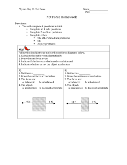 Net Force Homework