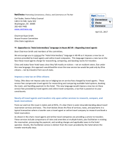 Imposes a new tax on Ohio citizens Nearly all travel agents and