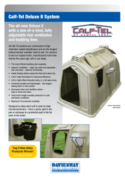 to a brochure on the Calftel range of