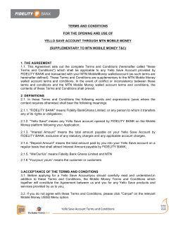 Yello Save Terms Conditions