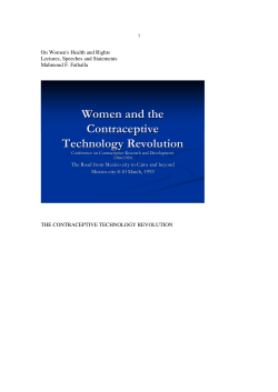 39 Women and the contraceptive technology revolution