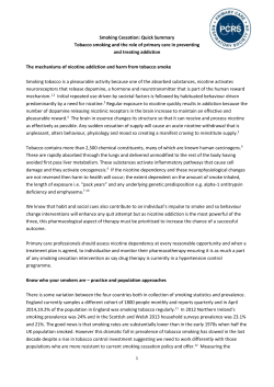 Managing Smoking Cessation in General Practice