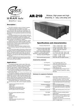 AR-210 Midsize, High power and high directivity, 3