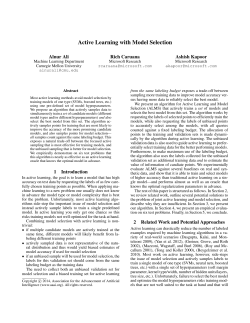 Active Learning with Model Selection