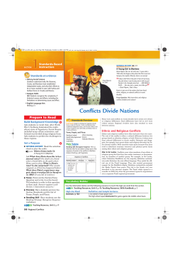 Conflicts Divide Nations