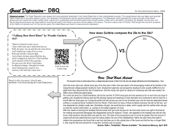 Great Depression- DBQ - Mr
