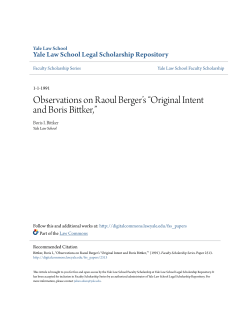 Observations on Raoul Berger`s &ldquo;Original Intent and Boris Bittker,&rdquo;