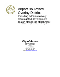 Airport Boulevard Overlay District