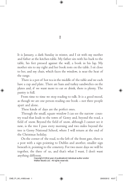 It is January, a dark Sunday in winter, and I sit with my mother and