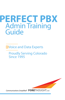 PerfectPBX Admin Manual