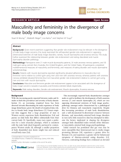 Masculinity and femininity in the divergence of male body image