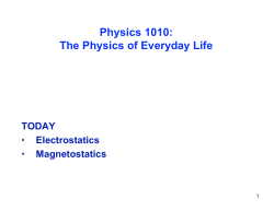 Physics 1010: The Physics of Everyday Life