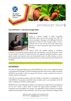 Fatima Ismael - Scottish Fair Trade Forum