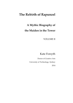 The Rebrith of Rapunzel: A Mythic Biography of the Maiden in the