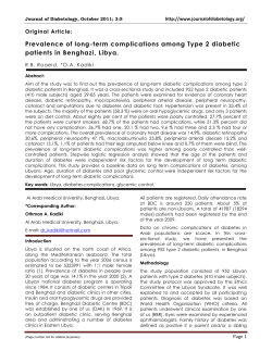 Prevalence of long-term complications among Type 2 diabetic