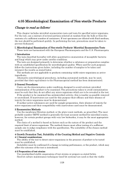 4.05 Microbiological Examination of Non